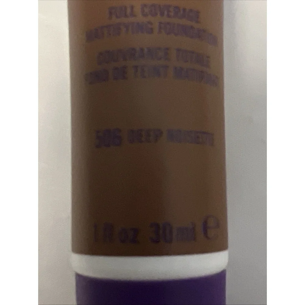 Rimmel London Foundation‎ Stay Matte 506 Deep Noisette 1 Oz Full Coverage New